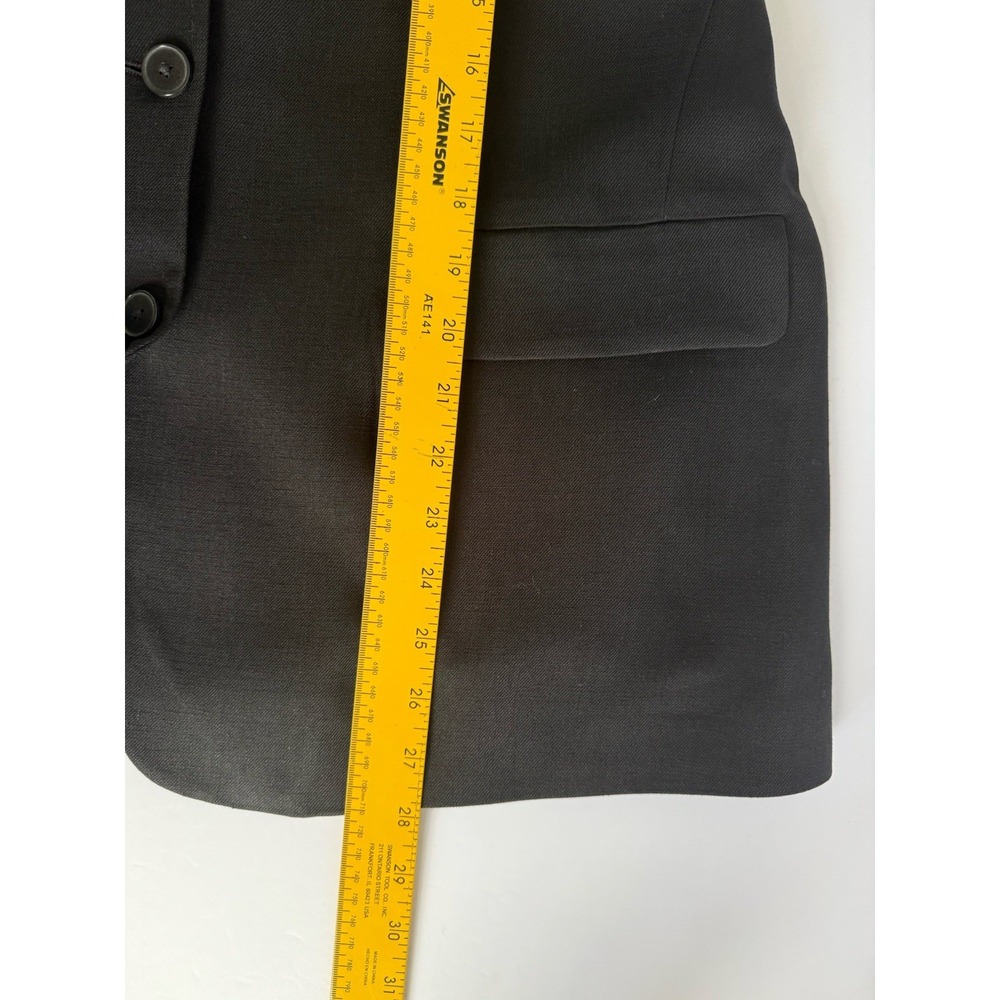 Banana Republic Blazer Jacket Women's SM Black Acetate Career Casual Minimalist - Picture 5 of 7